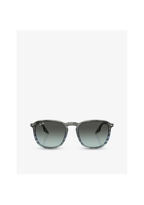 Mens Ray-Ban Rb2203 Square-Frame Crystal Sunglasses