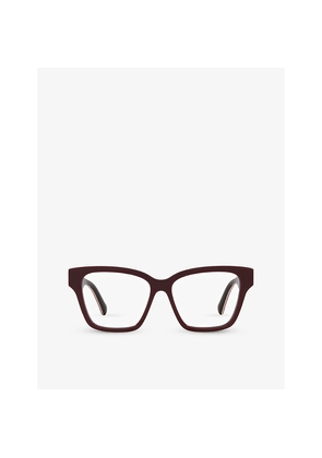 Womens Gucci Gg1302O Square-Frame Acetate Eyeglasses