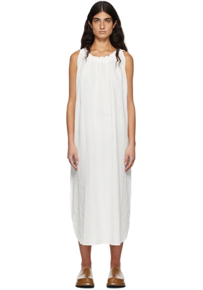 Missing You Already White Cotton Halter Neck Long Dress