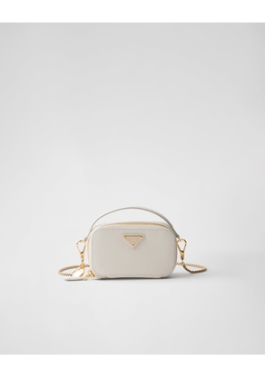 Saffiano leather mini-pouch