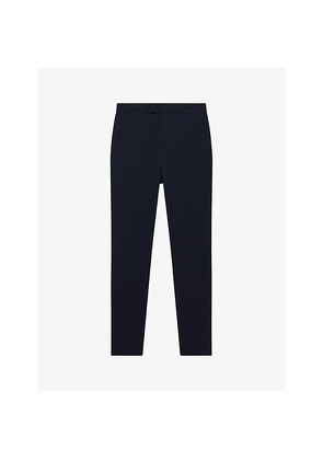 Mens Reiss Found Slim-Leg Mid-Rise Stretch-Woven Trousers