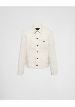 Chambray blouson jacket