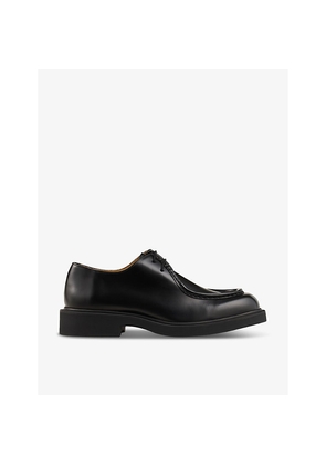Mens Sandro Lace-Up Round-Toe Leather Loafers