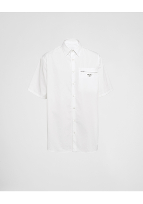 Short-sleeved cotton shirt