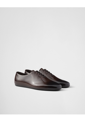 Brushed leather lace-ups