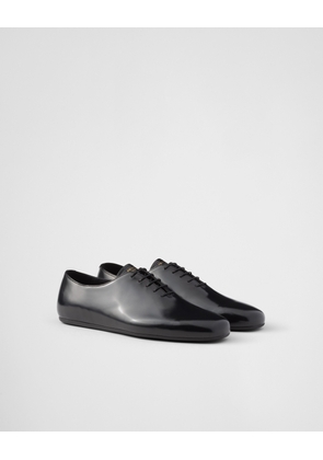 Brushed leather lace-ups