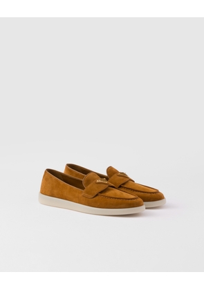 Suede leather loafers