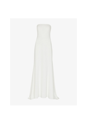 Womens Whistles Ellis Bow-Detail Strapless Woven Wedding Dress