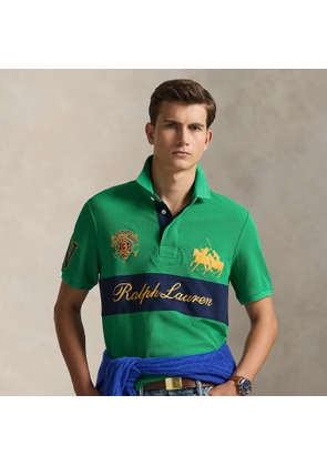 Classic Fit Crest Mesh Polo Shirt