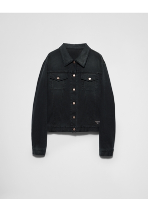 Denim blouson jacket