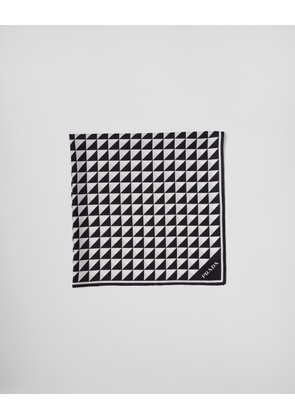 Printed silk twill scarf 90x90