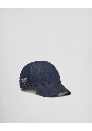 Denim baseball cap