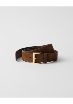 Suede belt