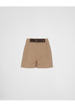 Gabardine shorts
