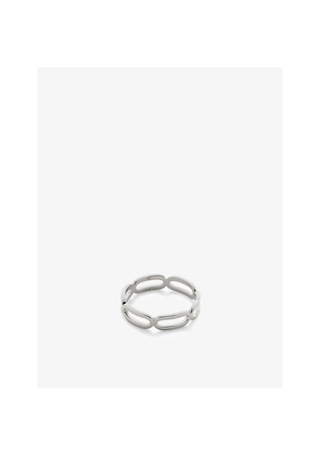 Womens Monica Vinader Paperclip Sterling-Silver Ring