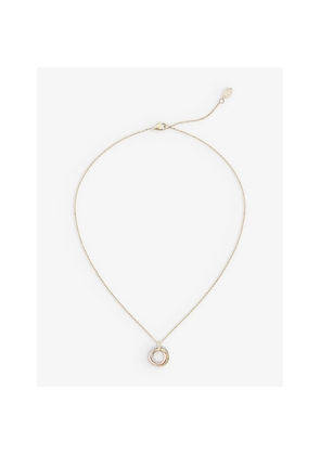 Cartier Trinity 18ct Yellow, Rose and White Gold and 0.25ct Diamond Pendant Necklace