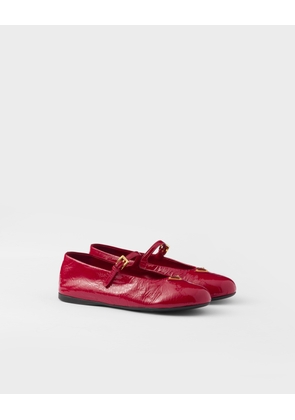 Naplak patent leather ballerinas