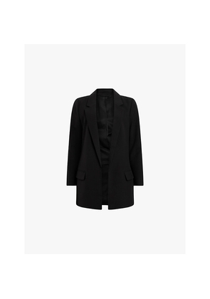 Womens Allsaints Aleida Tri Regular-Fit Single-Breasted Stretch-Woven Blazer