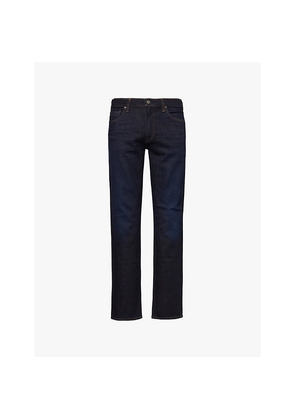 Mens Citizens Of Humanity Gage Regular-Fit Straight-Leg Mid-Rise Stretch-Denim and Cashmere Jeans