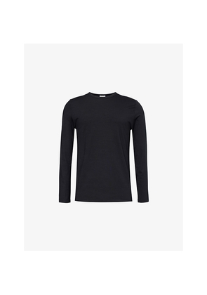 Mens Zimmerli Pureness Long-Sleeve Stretch-Woven T-Shirt