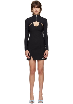 Coperni Black Hybrid Minidress