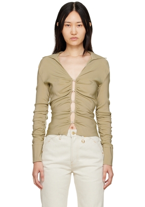 JACQUEMUS Beige 'La Chemise Soffio' Shirt
