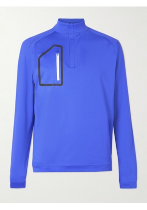 Peter Millar - Forge Tech-Jersey Jacquard Half-Zip Golf Top - Men - Blue - S
