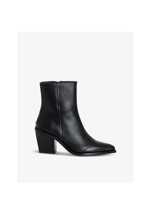 Womens Zadig&Voltaire Cara Pointed-Toe Leather Ankle Boots