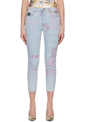 Versace Jeans Couture Indigo Jacquard Jeans