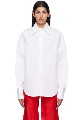 Bianca Saunders White Row Back Shirt