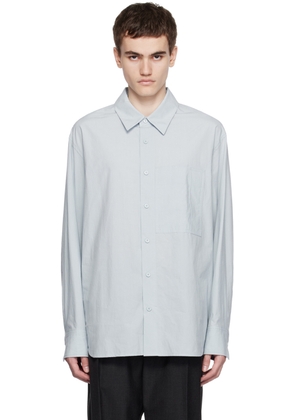 Solid Homme Blue Pocket Shirt