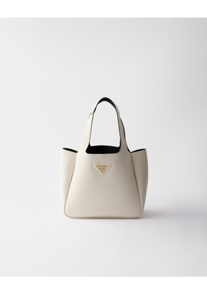 Small leather tote bag