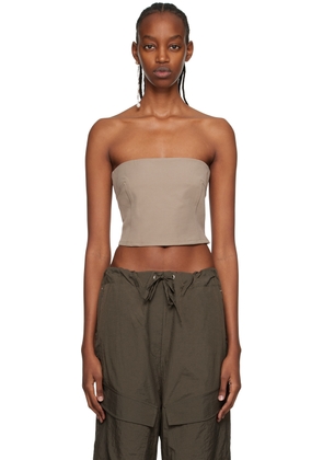 Paris Georgia SSENSE Work Capsule - Taupe Audrey Tube Top