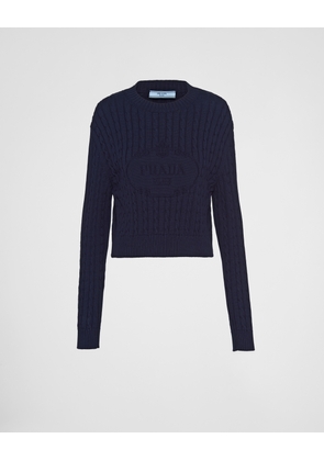 Cotton crew-neck sweater