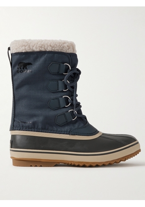 SOREL - 1964 Pac™ Faux Shearling-Trimmed Nylon-Ripstop and Rubber Snow Boots - Men - Blue - US 7