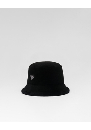 Shearling bucket hat