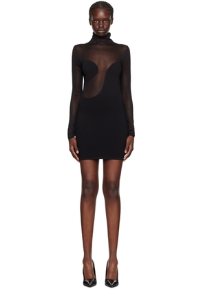 Nensi Dojaka Black Paneled Minidress