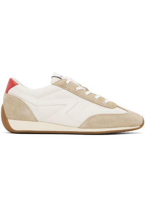 rag & bone Off-White & Beige Retro Runner Slim Sneakers