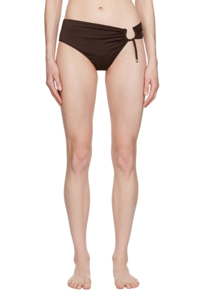 JACQUEMUS Brown Le Raphia 'Le Bas De Maillot Aouro' Bikini Bottoms