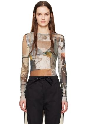 Serapis Green Print Long Sleeve T-Shirt