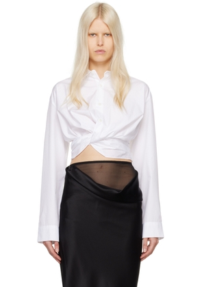Christopher Esber White Tempest Twist Shirt