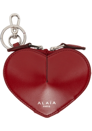 ALAÏA Red Mini 'Le Caur' Coin Pouch