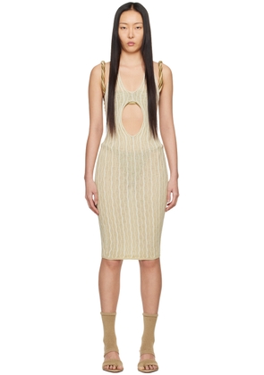 Isa Boulder SSENSE Exclusive Beige Cactus Minidress