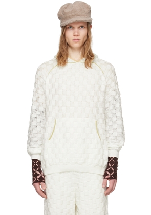 Isa Boulder SSENSE Exclusive White Chess Hoodie