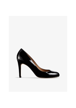 Womens LK Bennett Stila Round-Toe Patent-Leather Heeled Courts