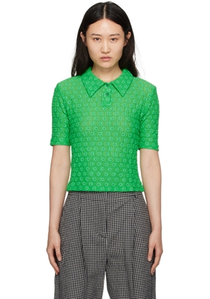 YMC Green Five Summer Polo