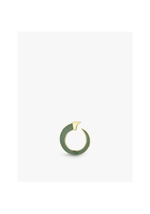 Womens Shaun Leane Sabre Solis  18ct Yellow Gold-Plated Vermeil Sterling-Silver and Enamel Ring