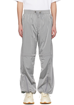 WOOYOUNGMI Gray Paneled Track Pants