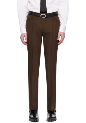 Ernest W. Baker Brown Flared Trousers