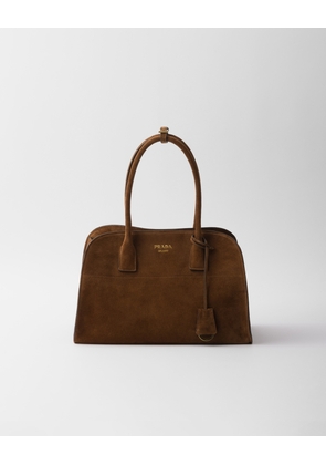 Medium suede tote bag
